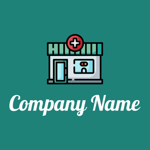 Pharmacy logo on a Elf Green background - Hospital & Farmácia
