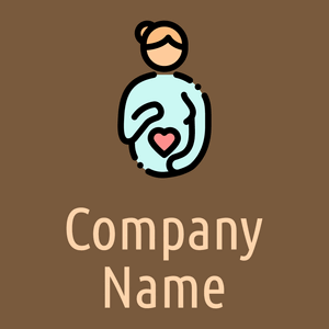 Maternity logo on a Shingle Fawn background - Bambini & Infanzia