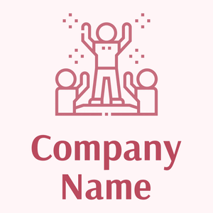 Famous logo on a Lavender Blush background - Abstracto