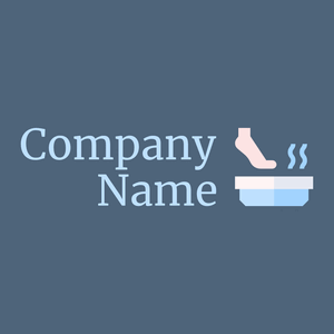 Hot tub logo on a Bismark background - Spa & Estética