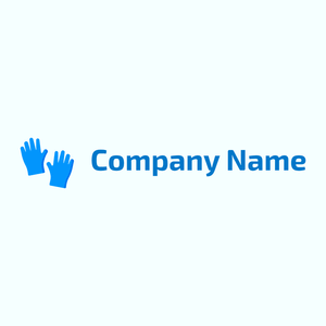 Gloves logo on a Azure background - Limpieza & Mantenimiento