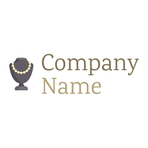 Pearl necklace logo on a White background - Mode & Beauté