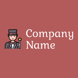 Magician logo on a Blush background - Entertainment & Arts