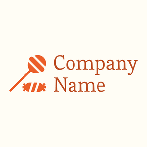 Candies logo on a pale background - Abstrait