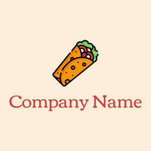 Burrito logo on a pale background - Food & Drink