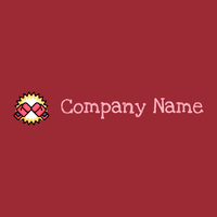 Fight logo on a Bright Red background - Esportes