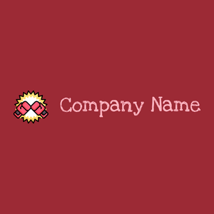 Fight logo on a Bright Red background - Esportes