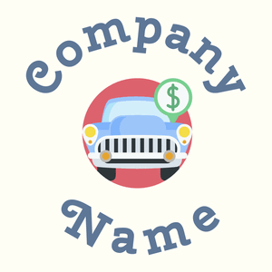 Classic car logo on a Ivory background - Automobile & Véhicule