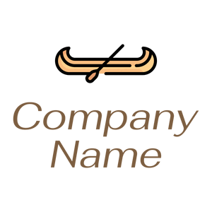 Outlined Canoe logo on a White background - Sports