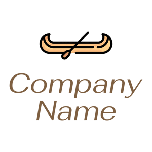 Outlined Canoe logo on a White background - Sport