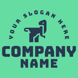 minimalist dinosaur logo - Enfant & Garderie