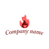 Heart in flamme logo - Citas