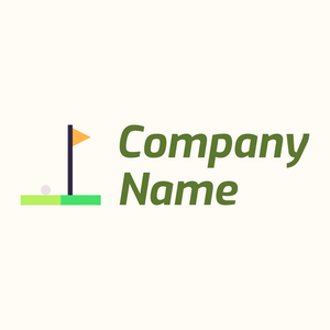 Mini golf logo on a Floral White background - Jogos & Recreação