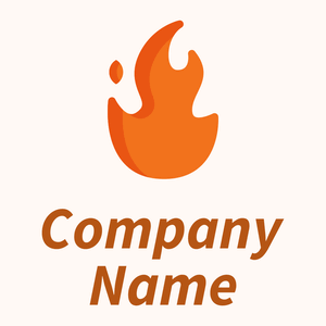Fire logo on a Seashell background - Security