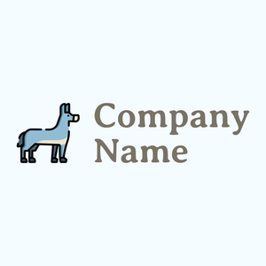Donkey logo on a Alice Blue background - Animais e Pets