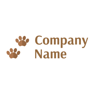 Pawprint logo on a White background - Animais e Pets