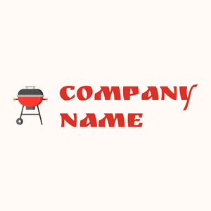 Barbeque logo on a Seashell background - Alimentos & Bebidas