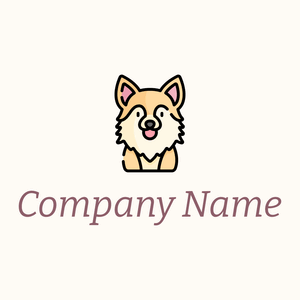 Outlined Chihuahua on a Floral White background - Animais e Pets