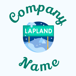 Lapland logo on a Alice Blue background - Reizen & Hotel