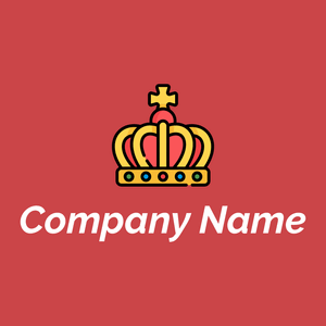 Crown logo on a Dark Coral background - Politica