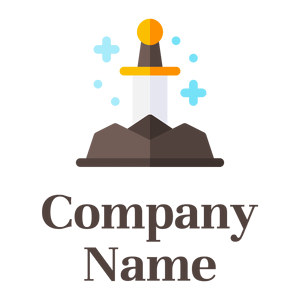 Sword logo on a White background - Entertainment & Kunst