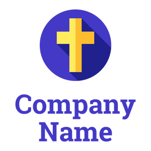 Cross logo on a White background - Religiosidade