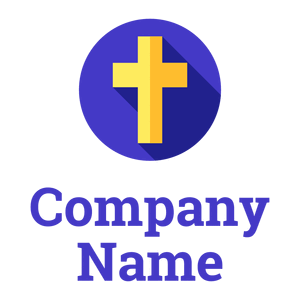 Cross logo on a White background - Religion