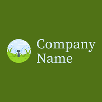 Sprinkler on a Olive Drab background - Landwirtschaft