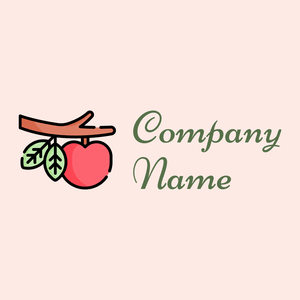 Apple tree on a Misty Rose background - Agricultura