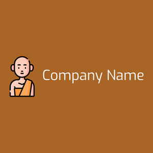 Monk logo on a Rich Gold background - Religión