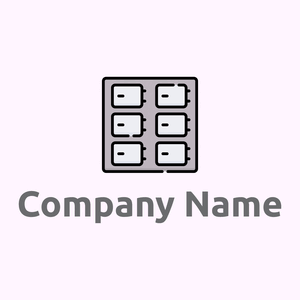 Mortuary logo on a Lavender Blush background - Hospital & Farmácia