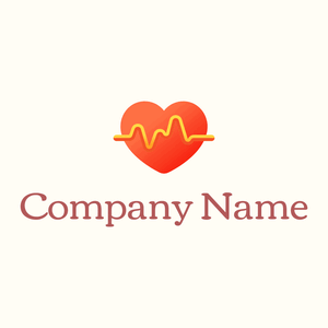 Heart beat on a Floral White background - Medisch & Farmaceutisch