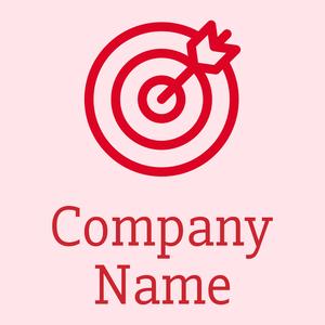 Dartboard logo on a Misty Rose background - Games & Recreation