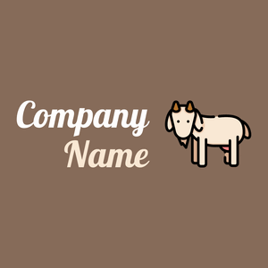 Goat logo on a Cement background - Animaux & Animaux de compagnie