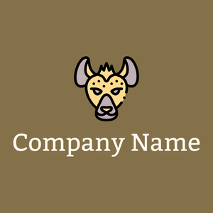 Hyena logo on a Shadow background - Animales & Animales de compañía