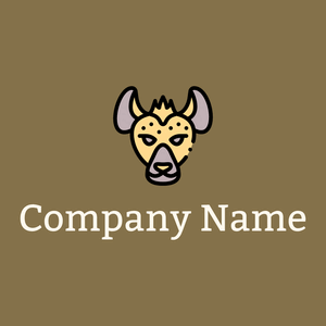 Hyena logo on a Shadow background - Tiere & Haustiere