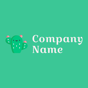 Cactus logo on a Shamrock background - Bloemist