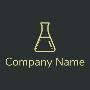 Flask logo on a Cod Grey background - Indústrias