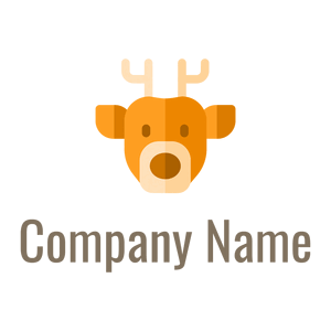 Deer logo on a White background - Animali & Cuccioli