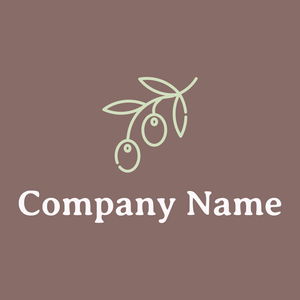 Olive logo on a Ferra background - Agricultura