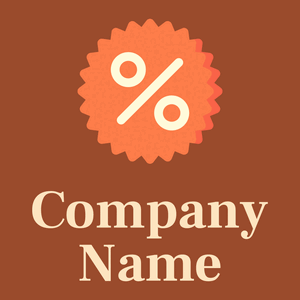 Coral Percentage on a Alert Tan background - Venta al detalle