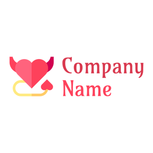 Heart logo on a White background - Abstracto
