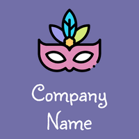 Carnival mask logo on a Scampi background - Moda & Bellezza
