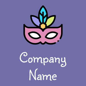 Carnival mask logo on a Scampi background - Moda & Belleza