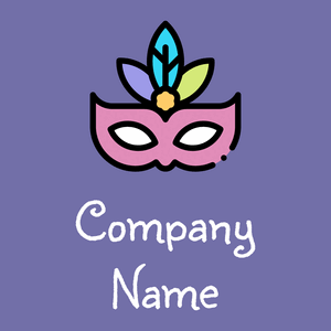 Carnival mask logo on a Scampi background - Moda & Bellezza