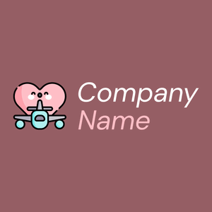 Honeymoon logo on a Rose Taupe background - Viajes & Hoteles