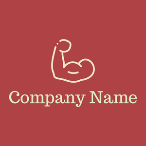 Muscular logo on a Chestnut background - Medical & Farmacia
