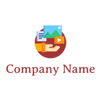 Sharing content logo on a White background - Arte & Entretenimiento
