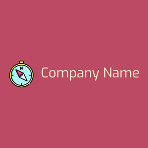 Columbia Blue Compass on a Blush background - Technologie