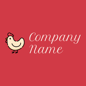 Blanched Almond Hen on a Persian Red background - Animali & Cuccioli